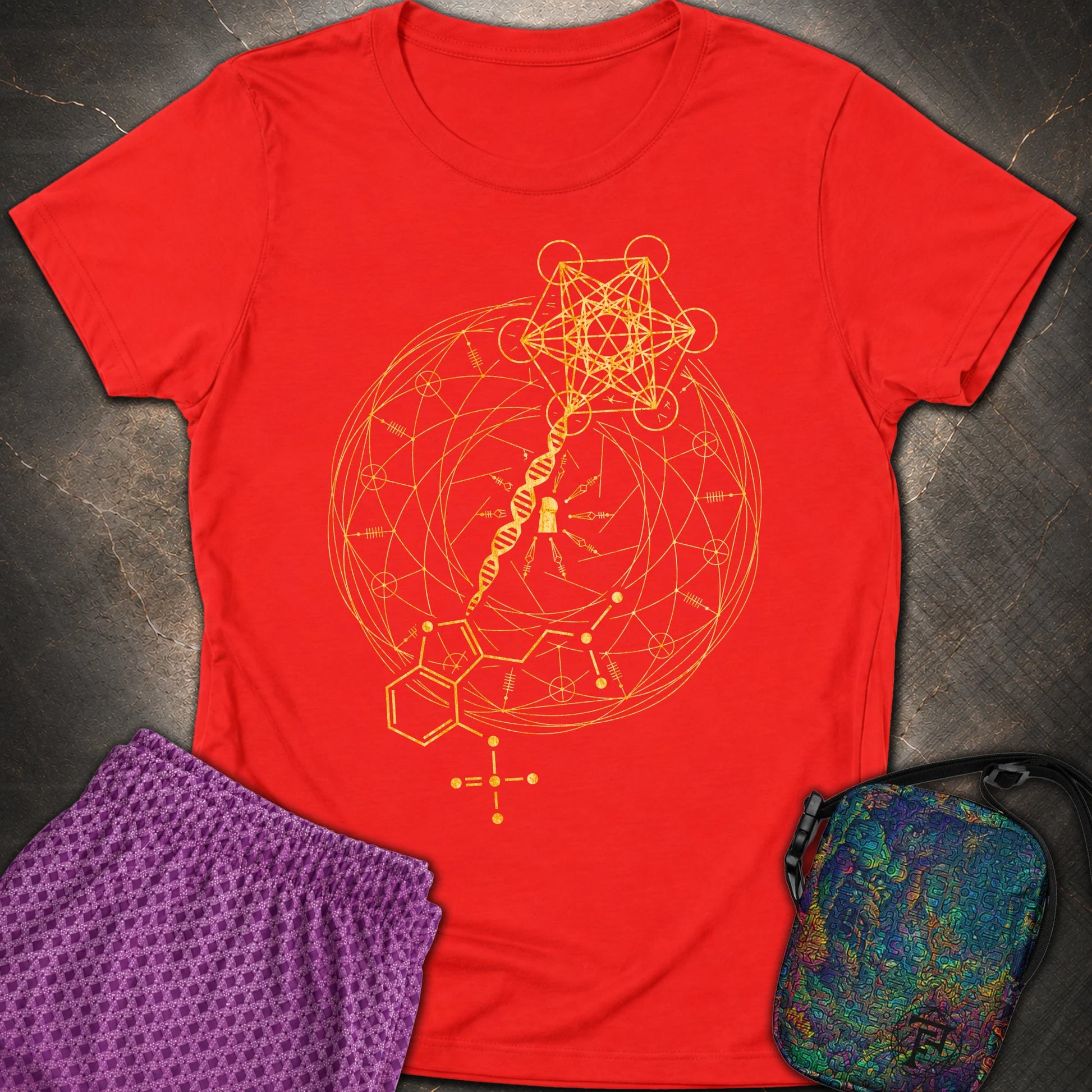 Psilocybin Key To Universe - Psilocybin Key To Universe Women’s T-shirt - Red