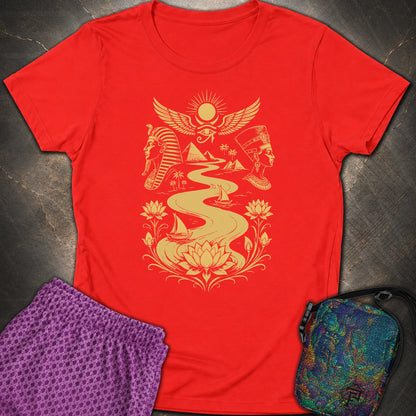 Golden Nile Between Two Crowns - Golden Nile Between Two Crowns Womens T-Shirt - Red