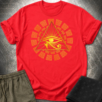 Eye Of Horus Egypt T-Shirt - Eye Of Horus Egypt T-Shirt - Red