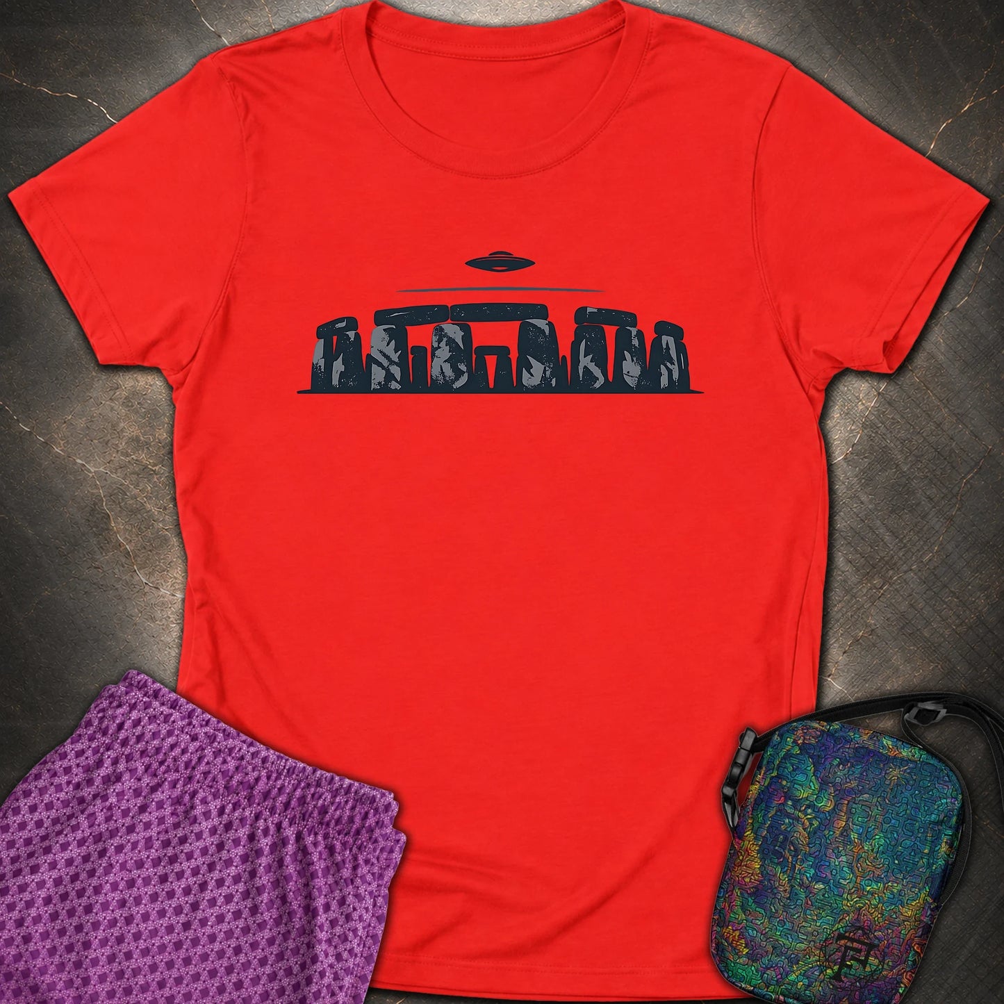 Kamienny Krąg I UFO - Kamienny Krąg I UFO Womens T-Shirt - Red
