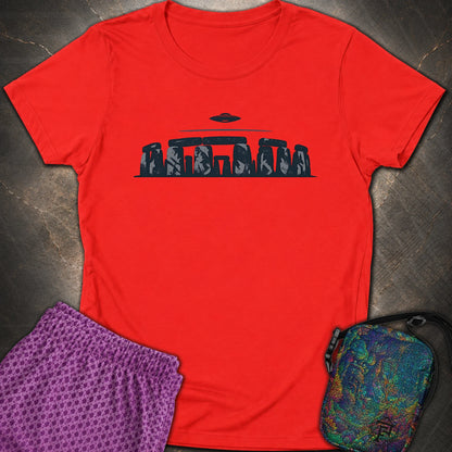 Kamienny Krąg I UFO - Kamienny Krąg I UFO Womens T-Shirt - Red