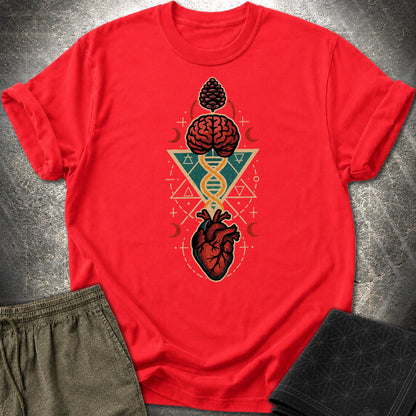 Heart Mind Coherence T-Shirt - Heart Mind Coherence T-Shirt - Red