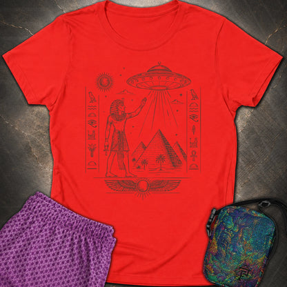 Pharaoh Beneath the Star Vessel - Pharaoh Beneath the Star Vessel Womens T-Shirt - Red