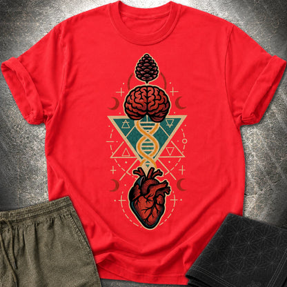 Heart Mind Coherence T-Shirt - Heart Mind Coherence T-Shirt - Red