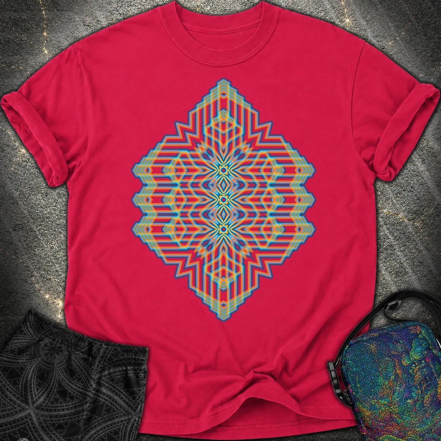 Triune Signal Temple - Triune Signal Temple Comfort T-Shirt - Red