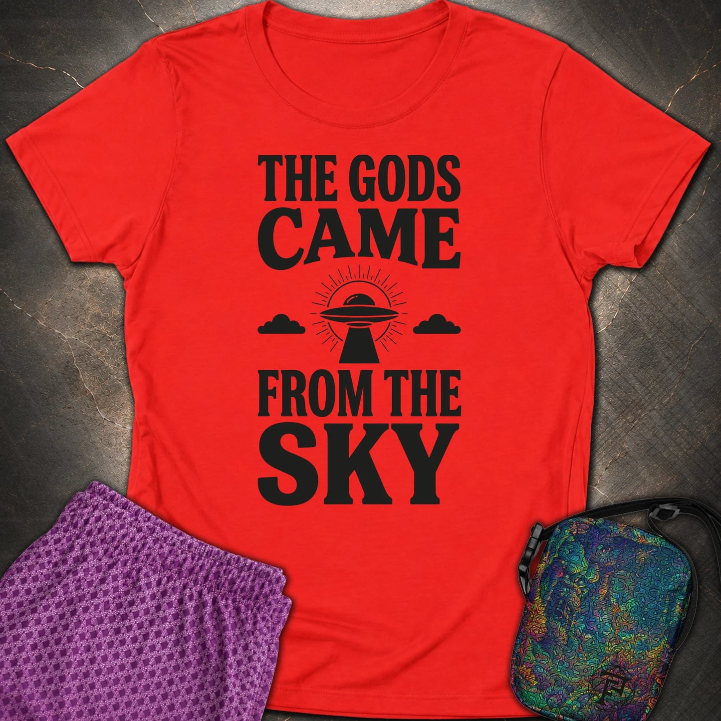 The Gods Come Ciemne - The Gods Come Ciemne Womens T-Shirt - Red