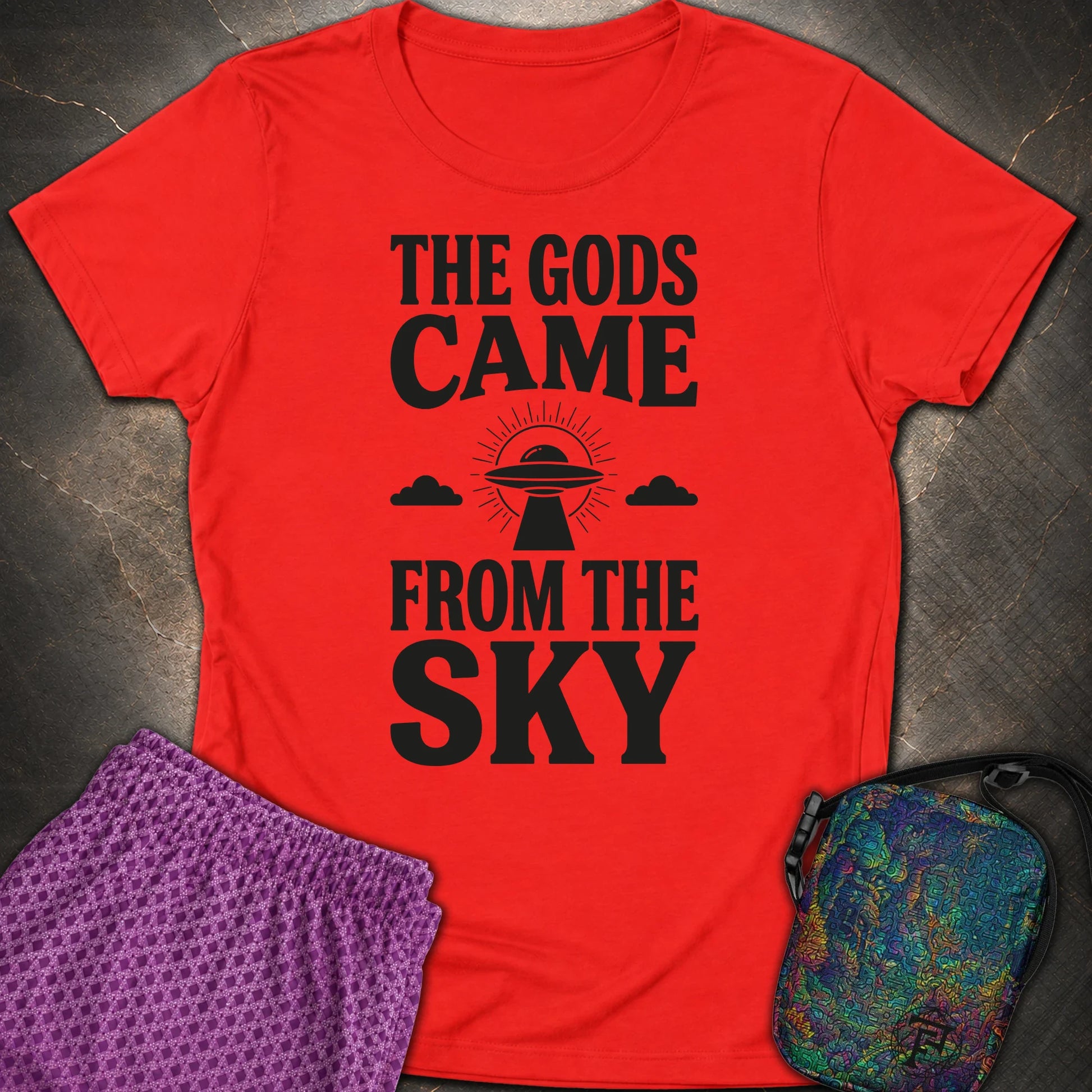 The Gods Come Ciemne - The Gods Come Ciemne Womens T-Shirt - Red