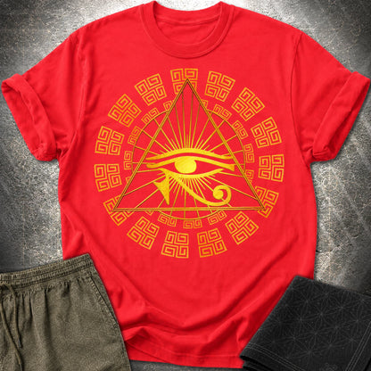 Eye Of Horus Egypt T-Shirt - Eye Of Horus Egypt T-Shirt - Red