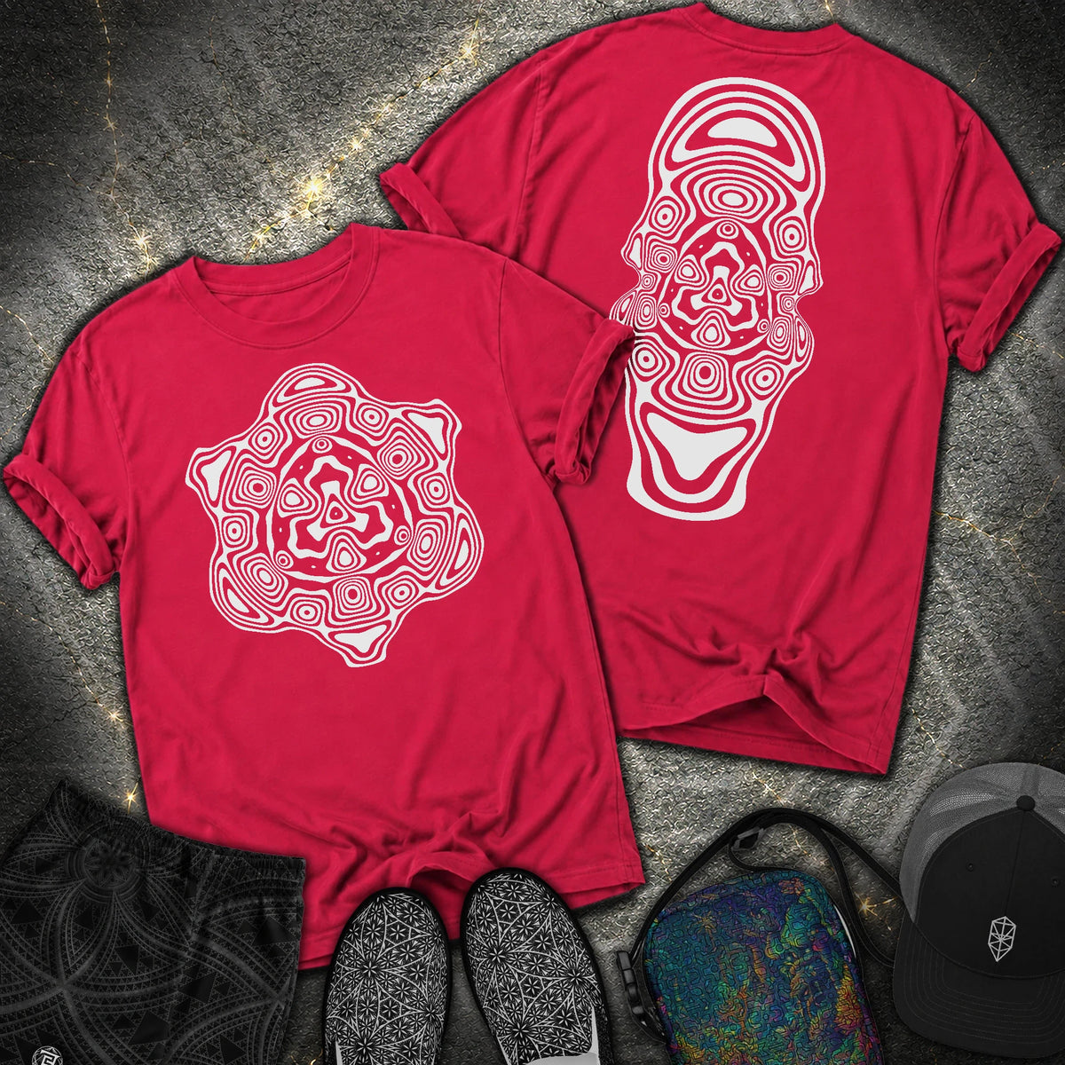 Mind Blown 2 Sided Comfort T-Shirt - Mind Blown 2 Sided Comfort T-Shirt - Red