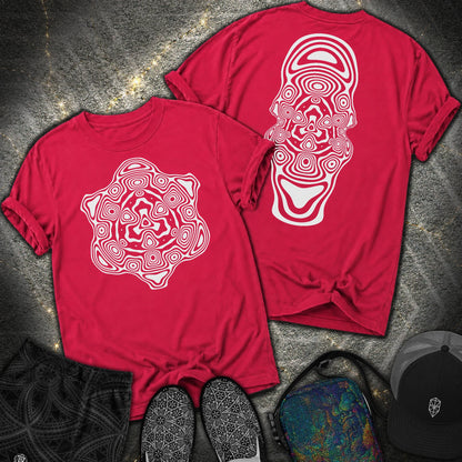 Mind Blown 2 Sided Comfort T-Shirt - Mind Blown 2 Sided Comfort T-Shirt - Red