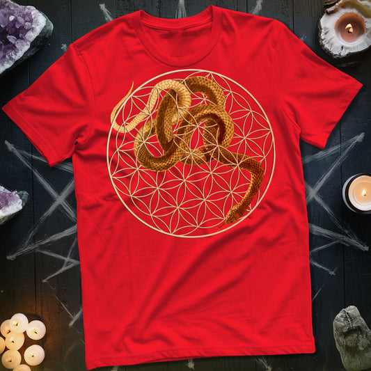 Flower Of Life Snake T-Shirt