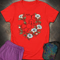 Morning Glory Molecule Color Womens T-Shirt