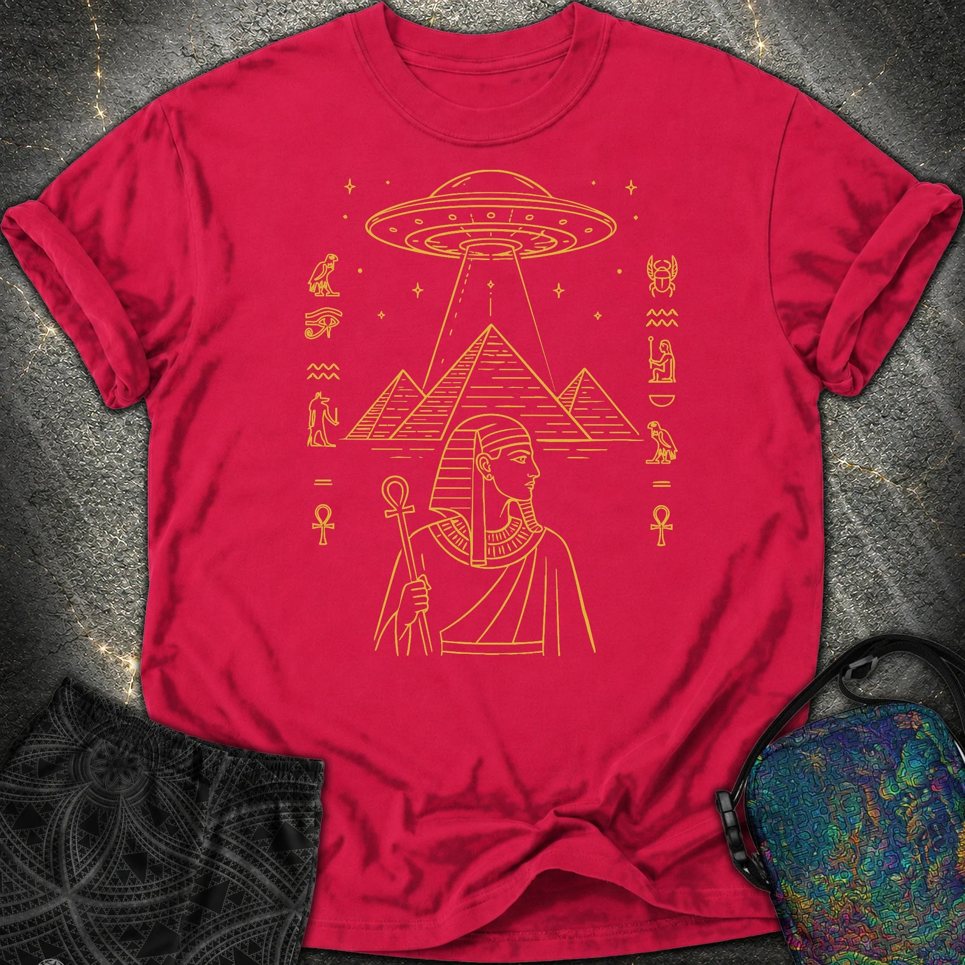Pyramid Signal Over the Pharaoh - Pyramid Signal Over the Pharaoh Comfort T-Shirt - Red