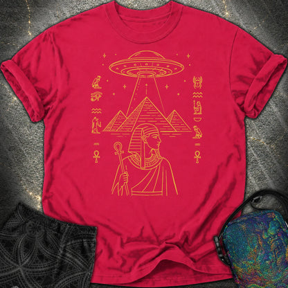 Pyramid Signal Over the Pharaoh - Pyramid Signal Over the Pharaoh Comfort T-Shirt - Red