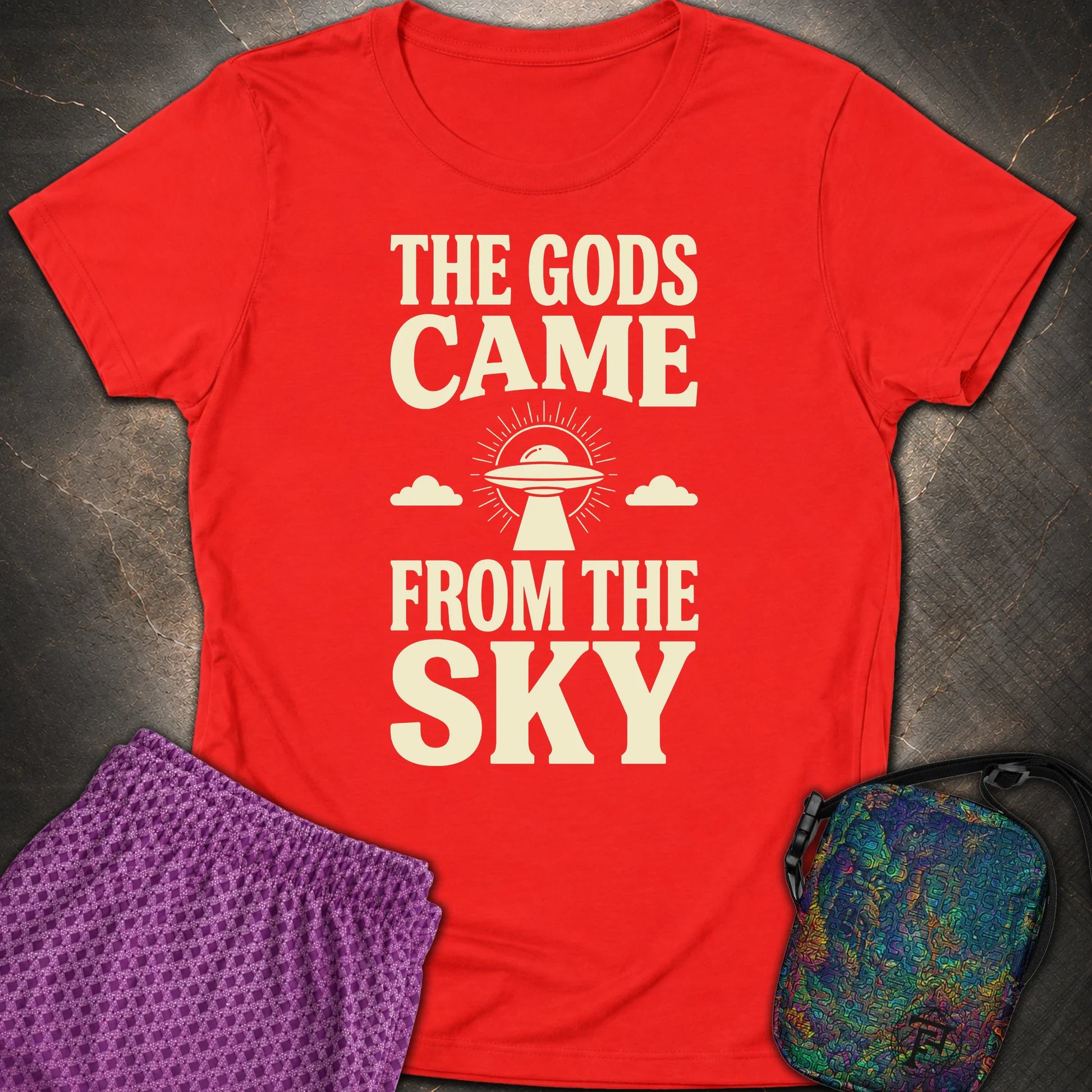 The Gods Come - The Gods Come Womens T-Shirt - Red