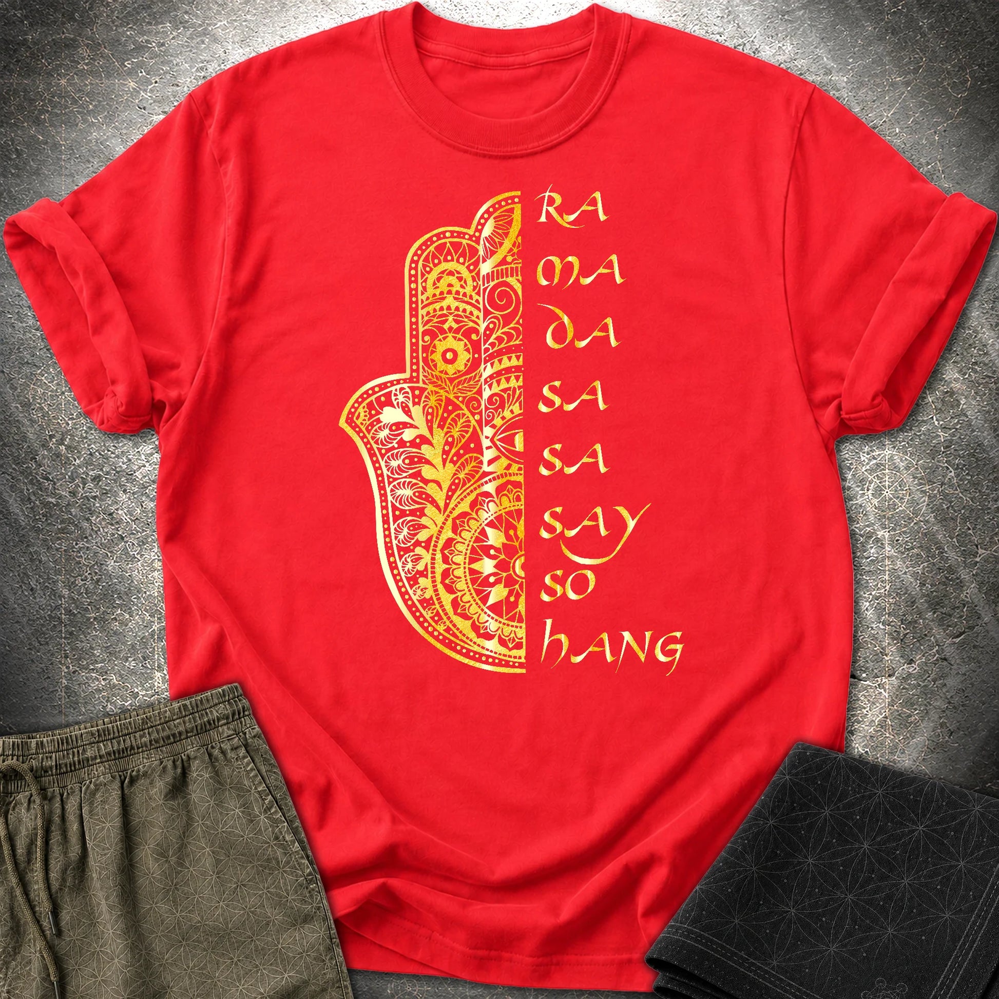 Buddha Mantra T-Shirt - Buddha Mantra T-Shirt - Red