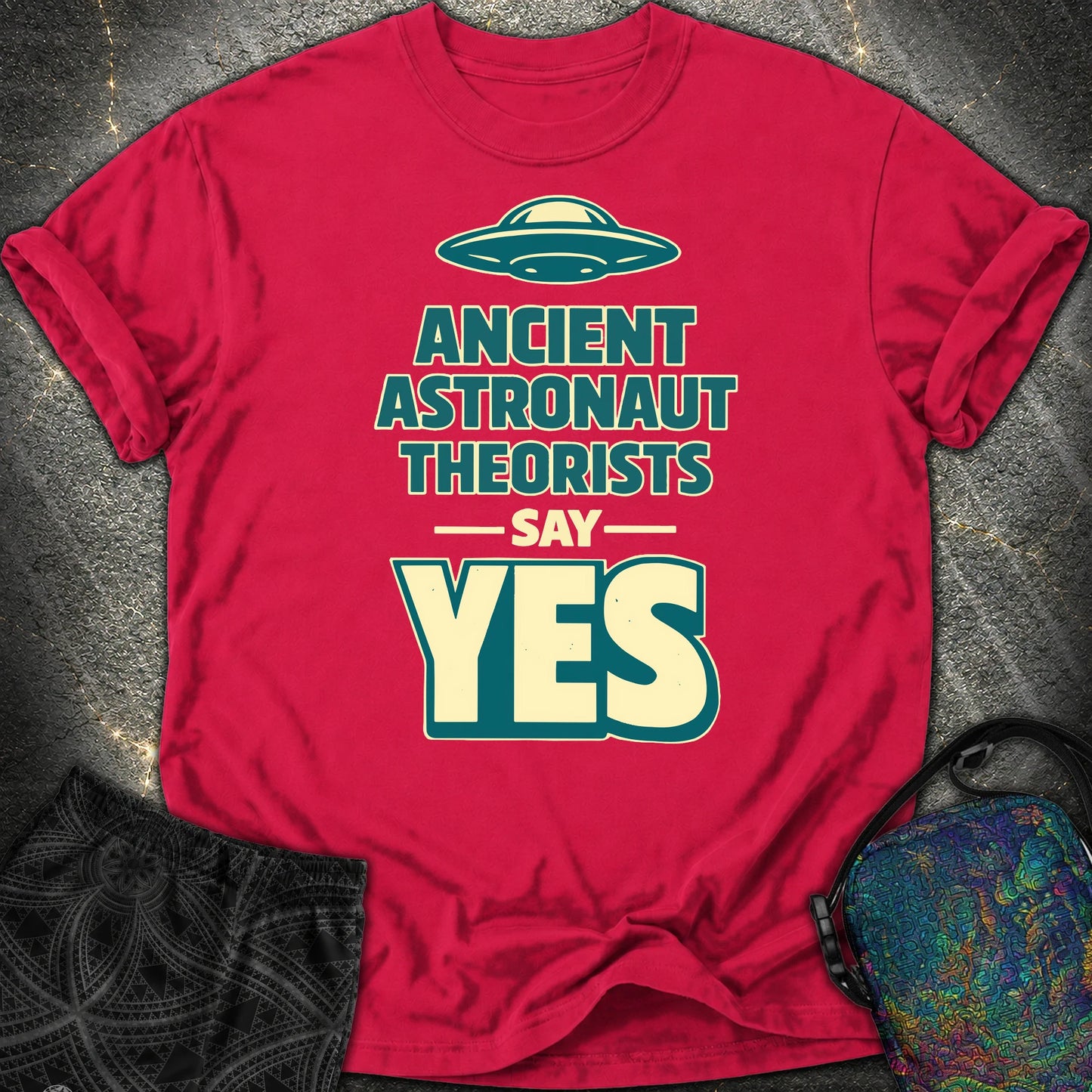 Ancient Teaorist Blue - Ancient Teaorist Blue Comfort T-Shirt - Red