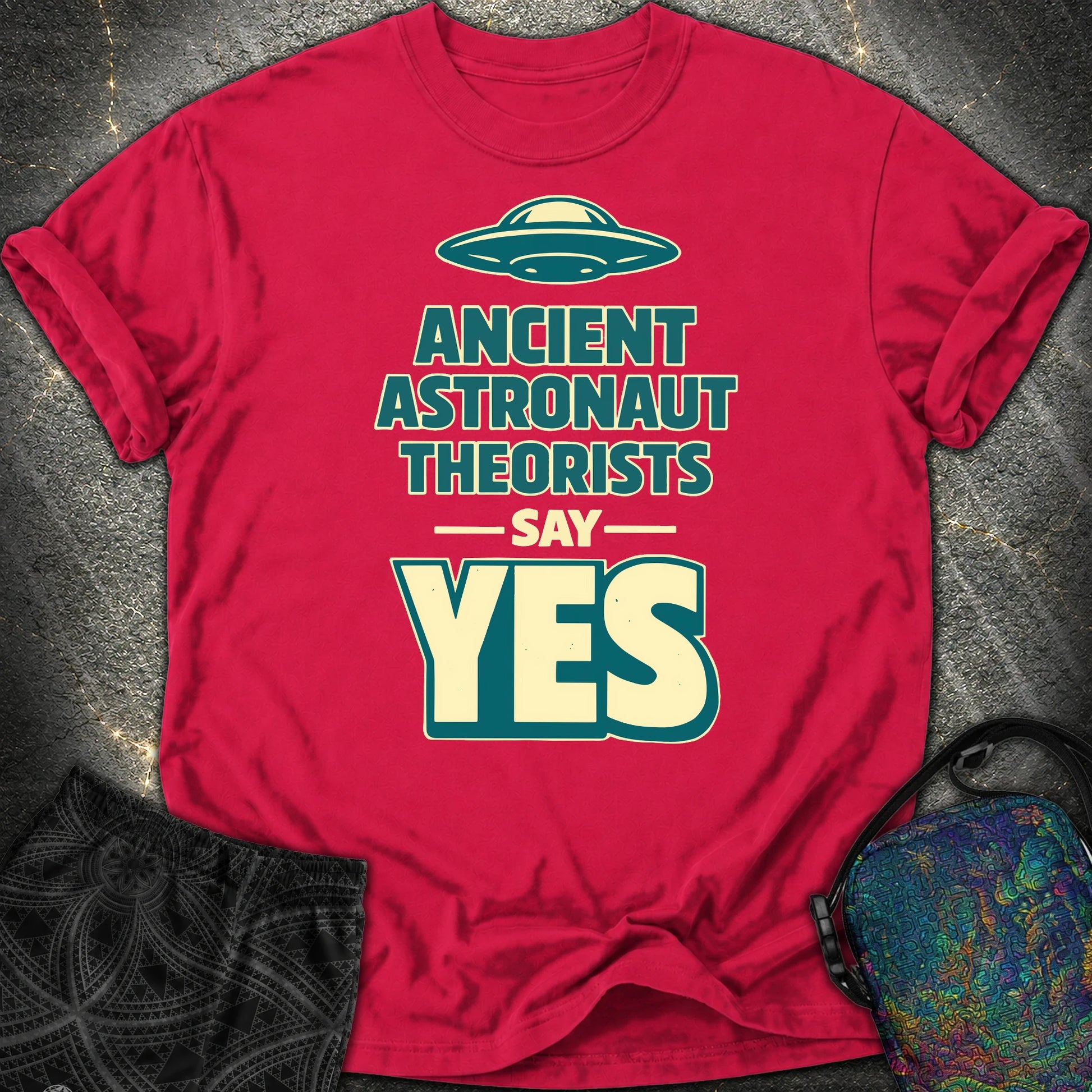 Ancient Teaorist Blue - Ancient Teaorist Blue Comfort T-Shirt - Red