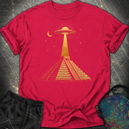 Piramida Majów I UFO - Piramida Majów I UFO Comfort T-Shirt - Red