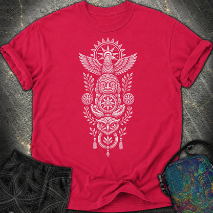 Totem White - Totem White Comfort T-Shirt - Red