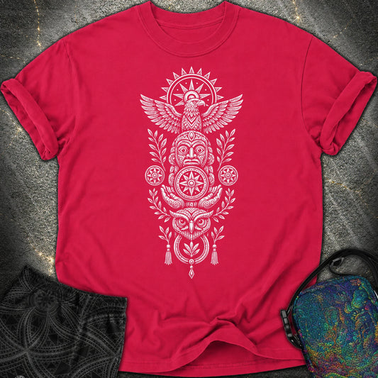 Totem White - Totem White Comfort T-Shirt - Red