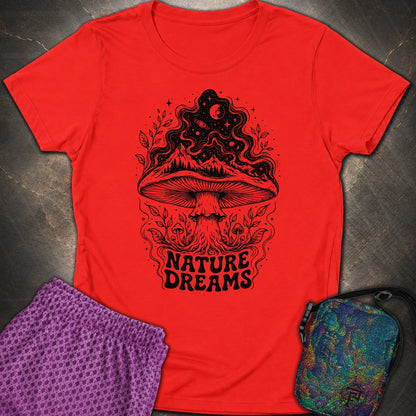 Nature Dreams - Nature Dreams Womens T-Shirt - Red