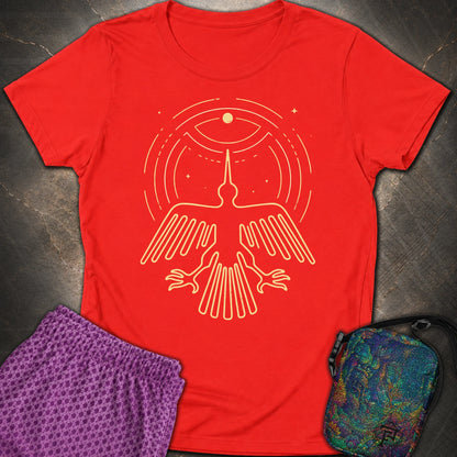Geoglif Ptaka - Geoglif Ptaka Womens T-Shirt - Red