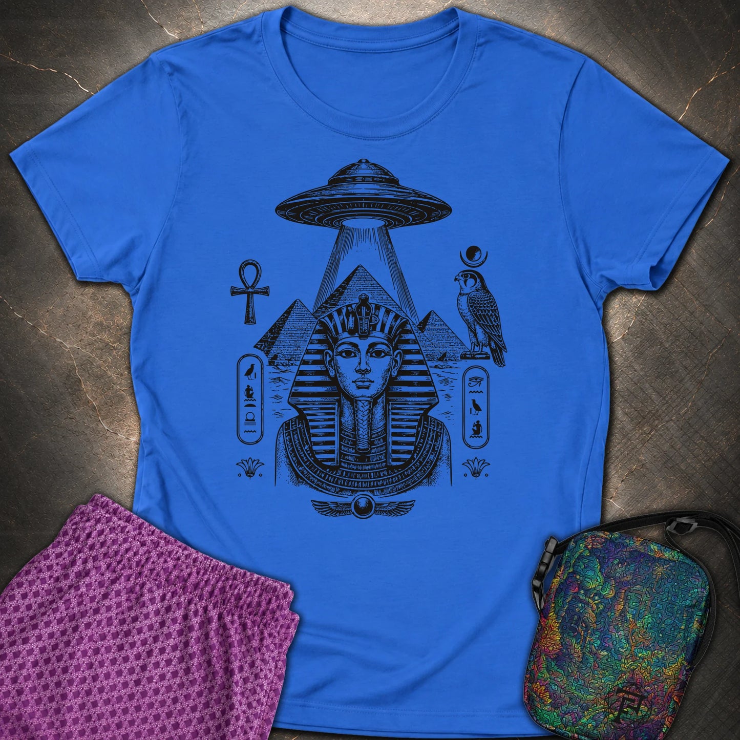 Pharaoh Under the Alien Light - Pharaoh Under the Alien Light Womens T-Shirt - Royal