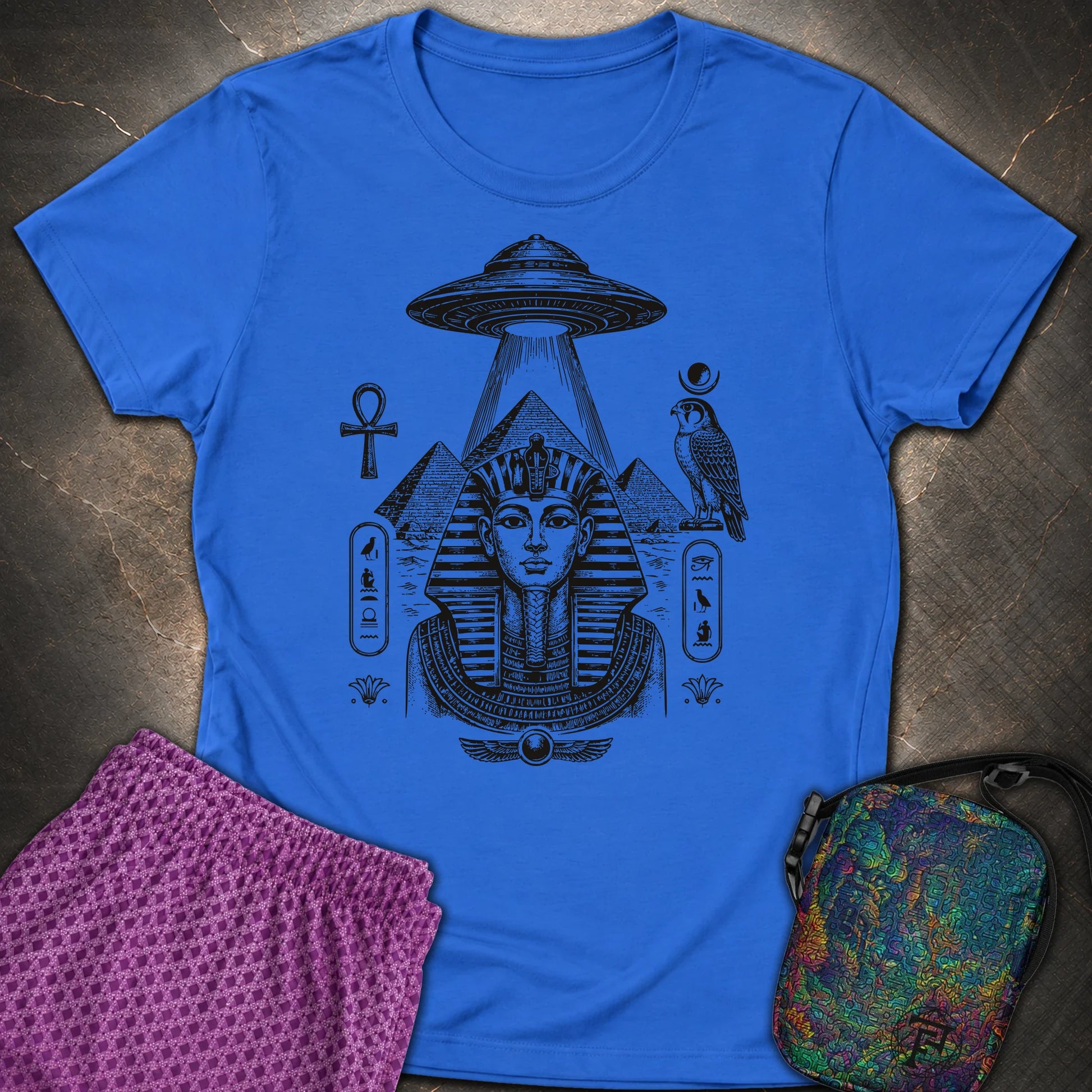 Pharaoh Under the Alien Light - Pharaoh Under the Alien Light Womens T-Shirt - Royal