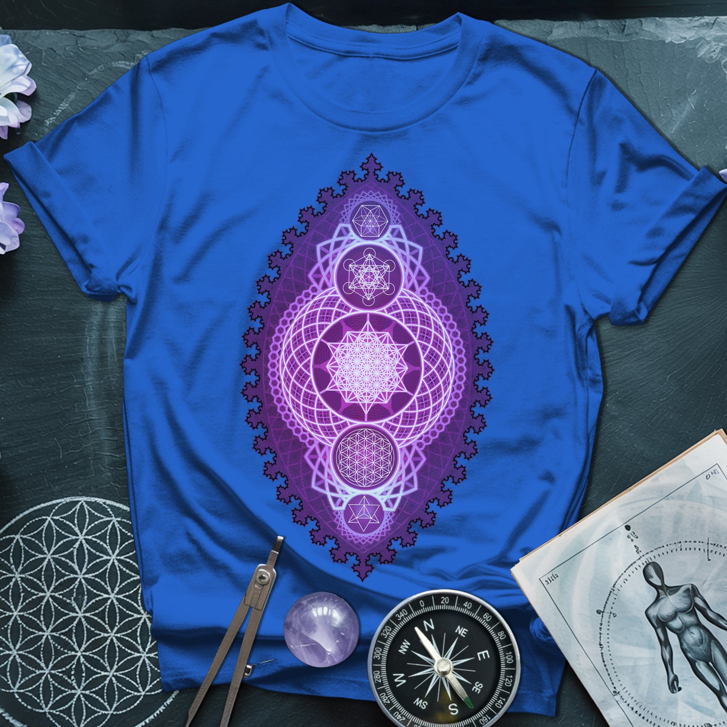 Fractal Sacred Geometry Fusion T-Shirt