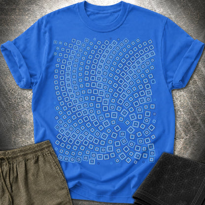 Golden Ratio Fibonacci Spiral Geometric Math Art T-Shirt - Golden Ratio Fibonacci Spiral Geometric Math Art T-Shirt - Royal