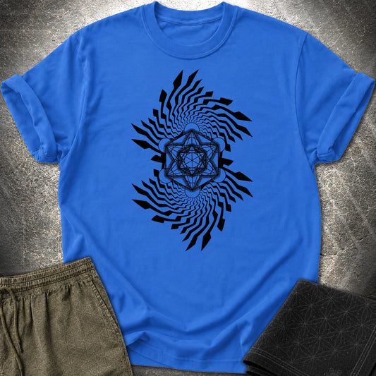 Spiral Metatron T-Shirt - Spiral Metatron T-Shirt - Royal