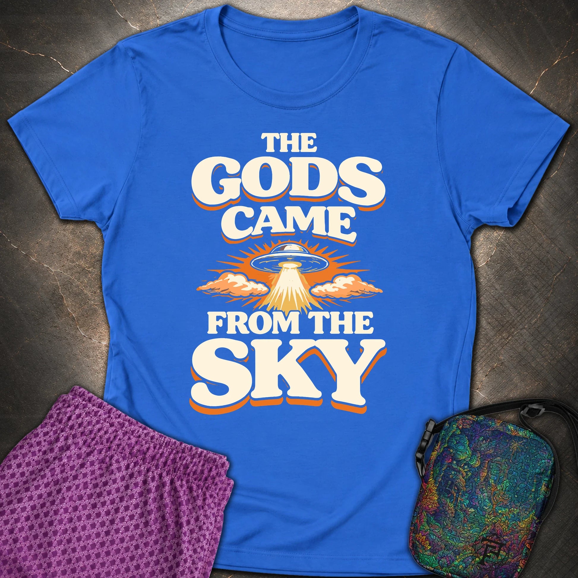 The Gods Came From Sky - The Gods Came From Sky Womens T-Shirt - Royal