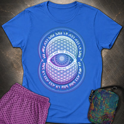 Alan Watts You Are The Universe T-Shirt - Alan Watts You Are The Universe Womens T-Shirt - Royal