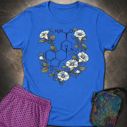 Morning Glory Molecule Color - Morning Glory Molecule Color Womens T-Shirt - Royal
