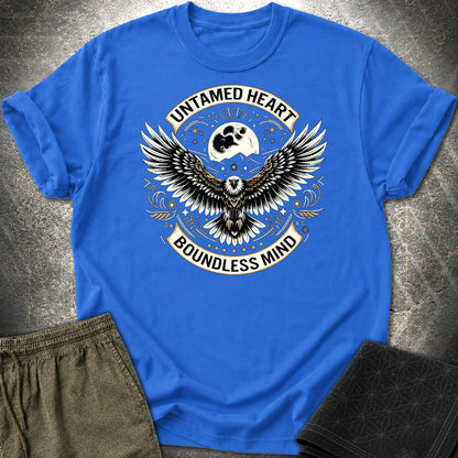 Untamed Heart Boundless Mind T-Shirt - Untamed Heart Boundless Mind T-Shirt - Royal