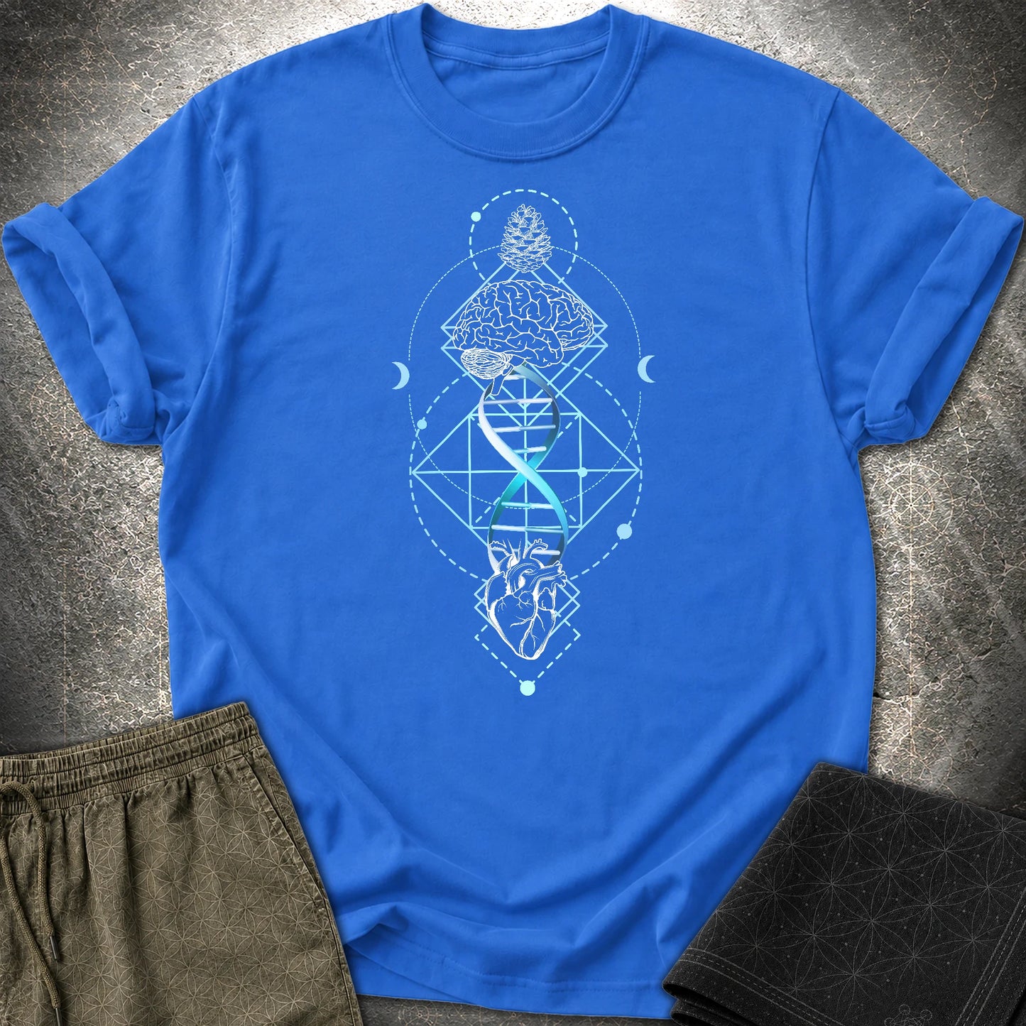 Brain Heart Coherence T-Shirt - Brain Heart Coherence T-Shirt - Royal
