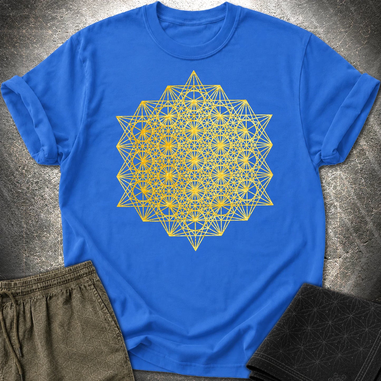 64 Tetrahedron T-Shirt - 64 Tetrahedron T-Shirt - Royal