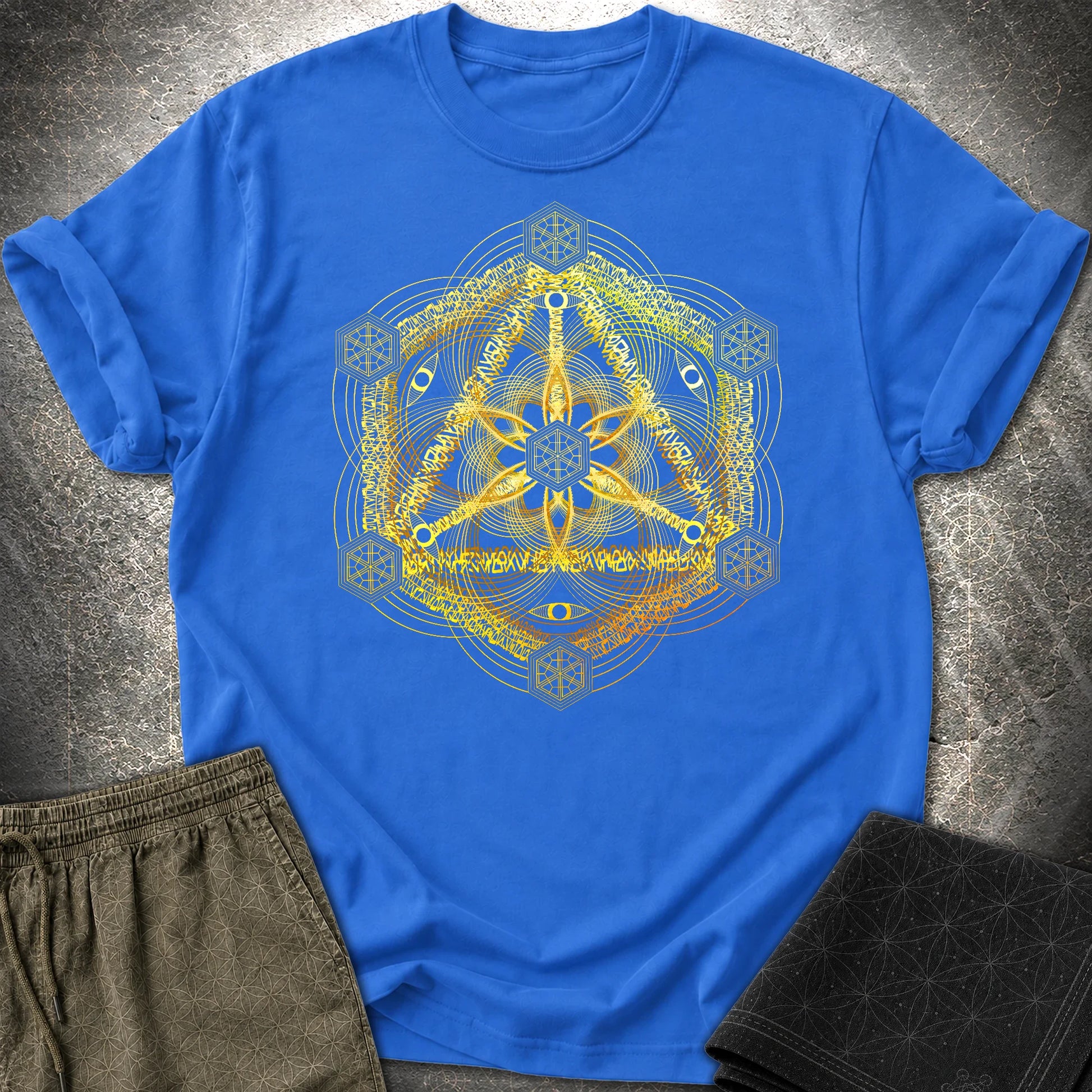 Interdimensional Tesseract T-Shirt - Interdimensional Tesseract T-Shirt - Royal