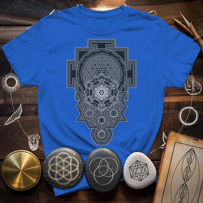 Sri Yantra Intricate Sacred Patterns T-Shirt