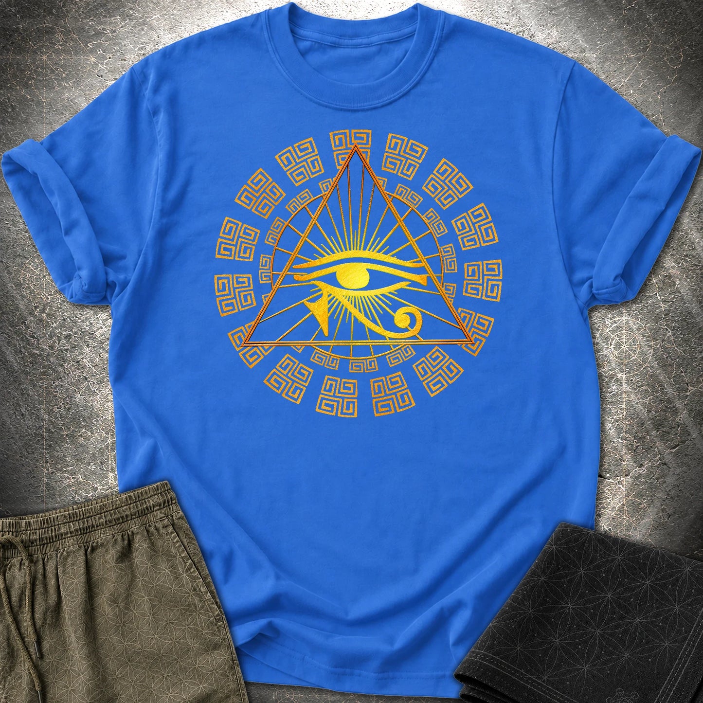 Eye Of Horus Egypt T-Shirt - Eye Of Horus Egypt T-Shirt - Royal