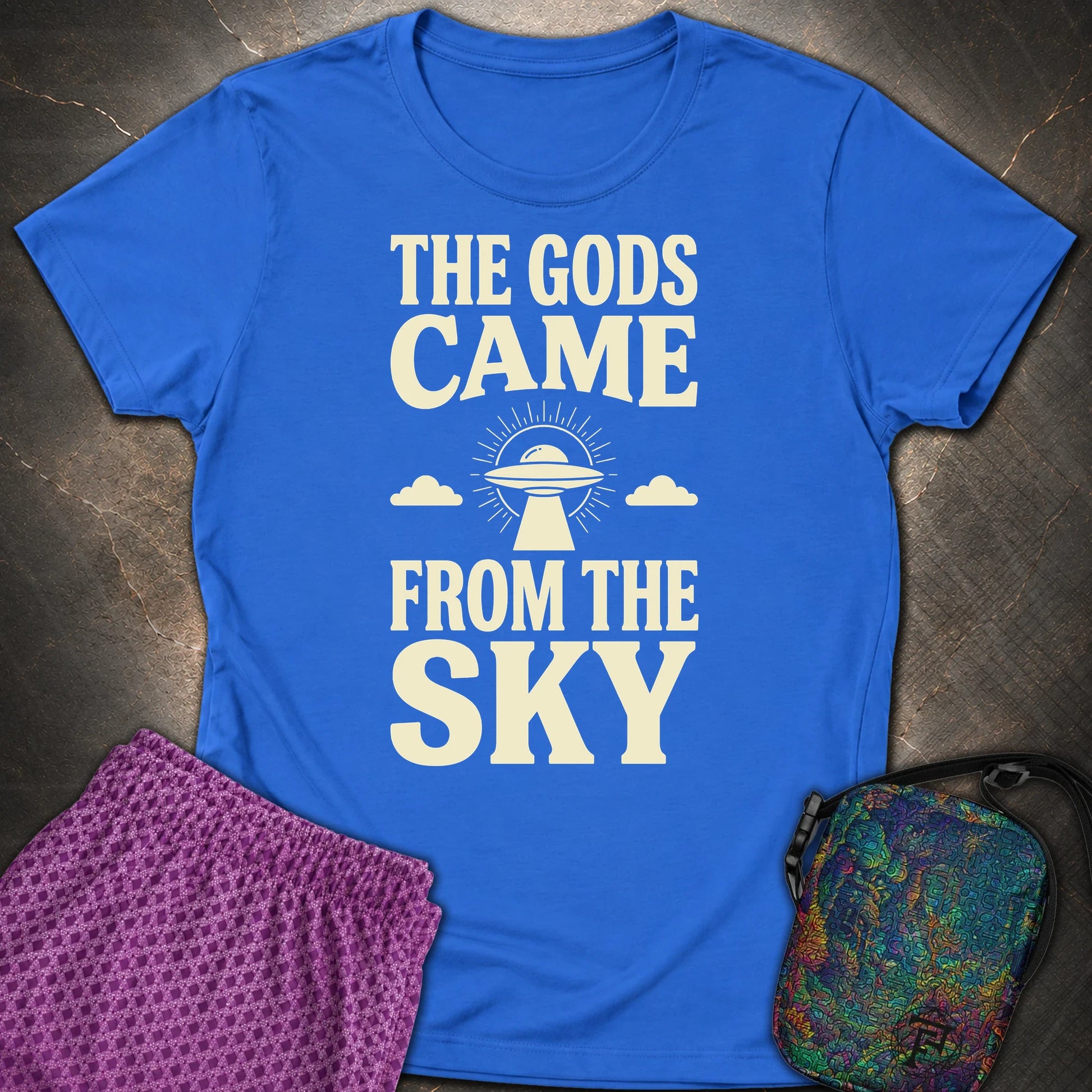 The Gods Come - The Gods Come Womens T-Shirt - Royal