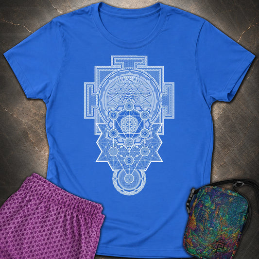 Sacred Geometry Encyclopedia - Sacred Geometry Encyclopedia Womens T-Shirt - Royal