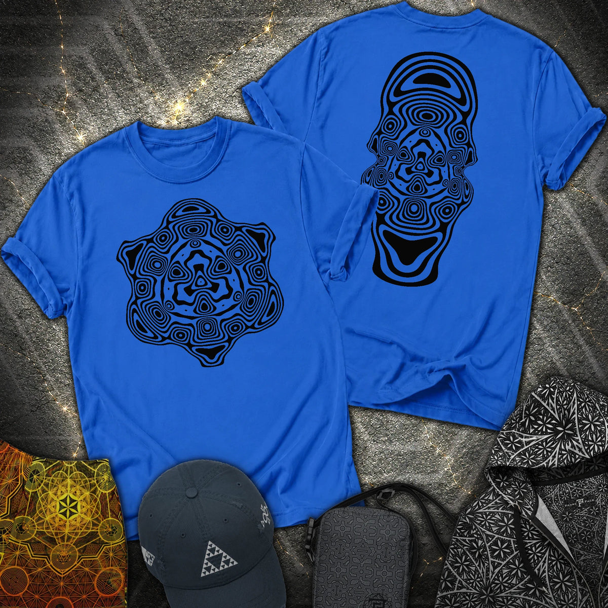 Mind Blown Black 2 Sided T-Shirt - Mind Blown Black 2 Sided T-Shirt - Royal