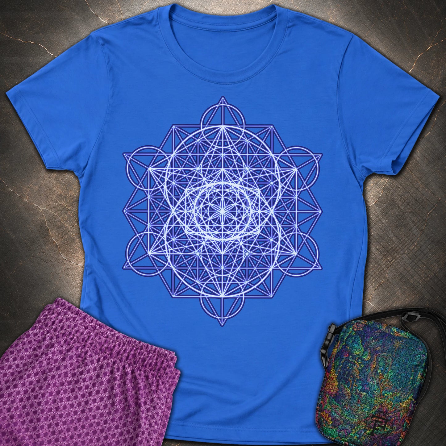 Vesica Eye Of The Universe - Vesica Eye Of The Universe Womens T-Shirt - Royal