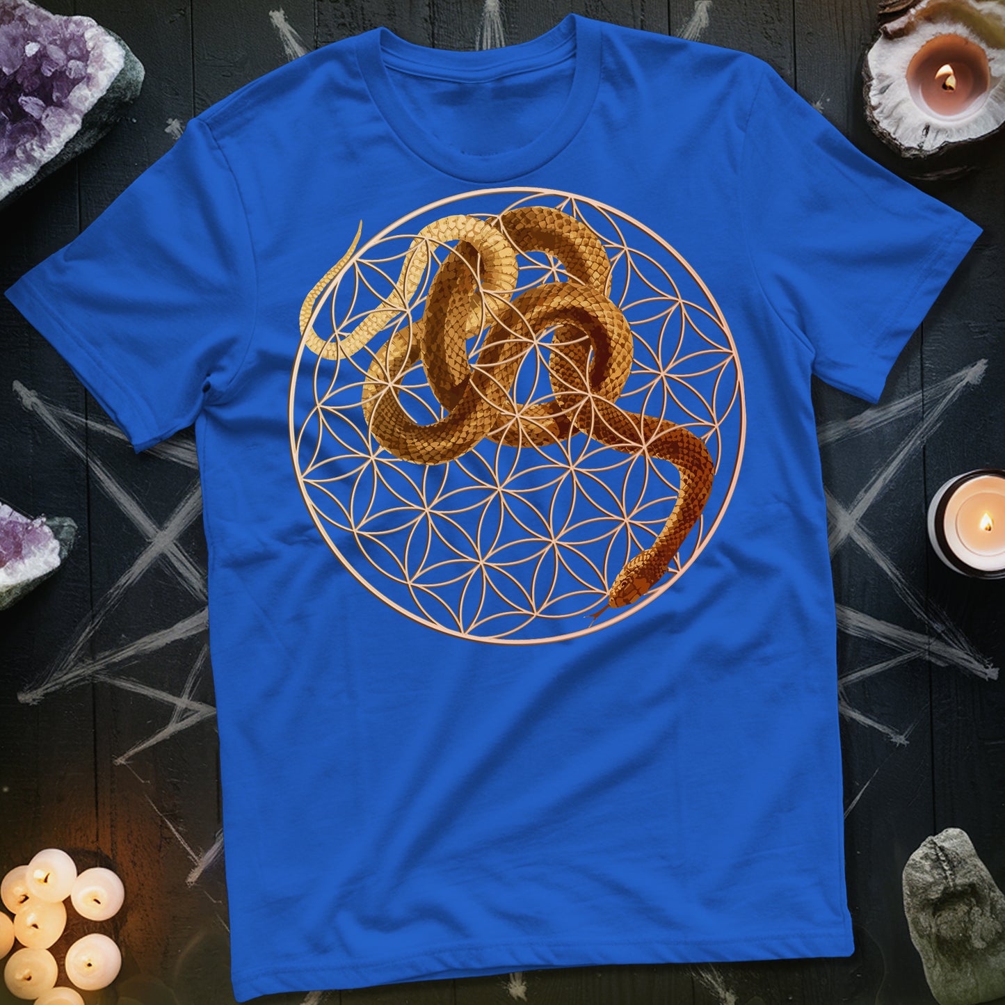 Flower Of Life Snake T-Shirt