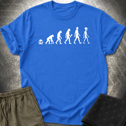 Mushroom Evolution Transformation T-Shirt - Mushroom Evolution Transformation T-Shirt - Royal