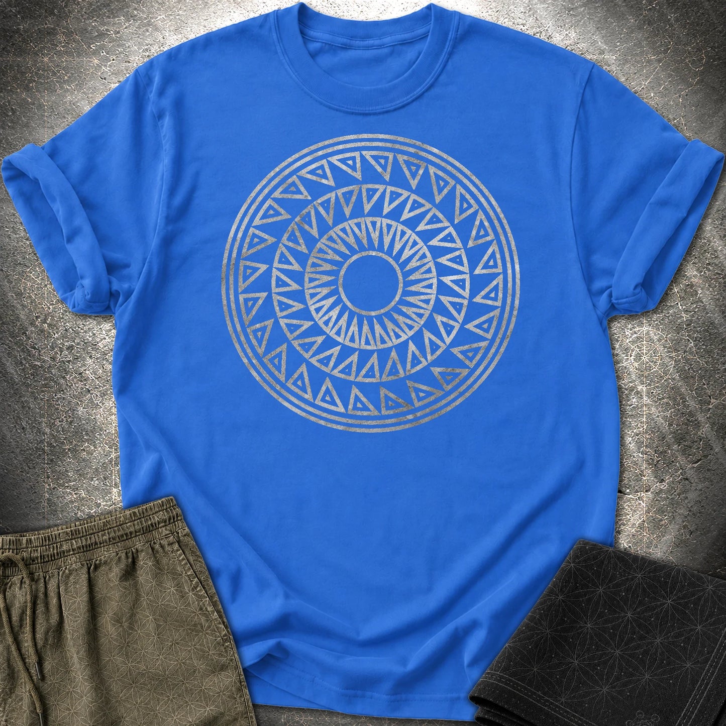 Crop Circle Silver T-Shirt - Crop Circle Silver T-Shirt - Royal