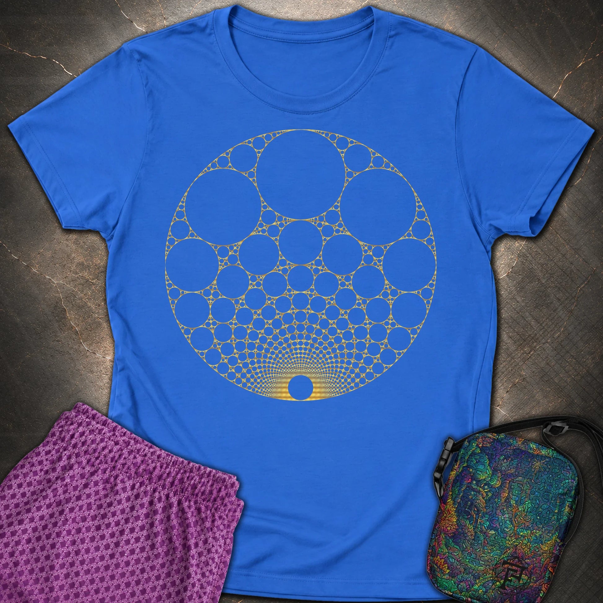 Apollonian Gasket T-Shirt - Apollonian Gasket Womens T-Shirt - Royal