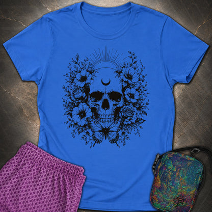 Moon Phases Moth - Moon Phases Moth Womens T-Shirt - Royal